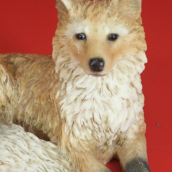 Vintage CASTAGNA Red Fox Figurine 1988 Made in Italy Alabaster Forest Animal - Picture 3 of 9